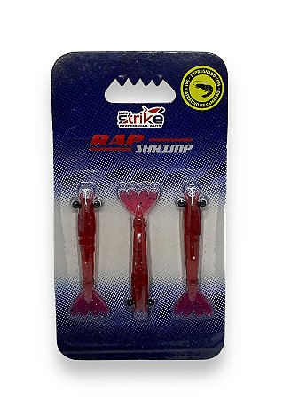 Isca Rap Shrimp P - 6cm Red Black & Red Flake