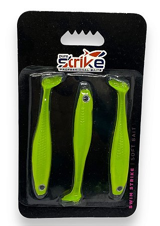 Isca Swim Strike Paddle - 9,3cm Chartreuse Silver (Sem Sal)