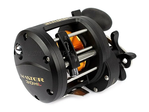 Carretilha Marine Sports Master 30HI 7 Rolamentos, Drag 10kg - Direita - Perfil Alto