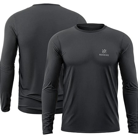 Camiseta Mar Negro c/ Luvinha basica masc cinza escuro M
