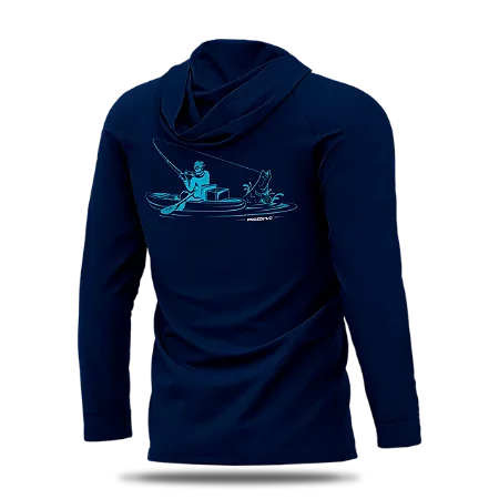 Camiseta Presa Viva Poliamida PSVA c/ Capuz - GG azul marinho 2381