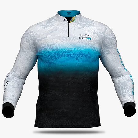 Camiseta de Pesca Presa Viva Tucunaré Azul 07 - XXG