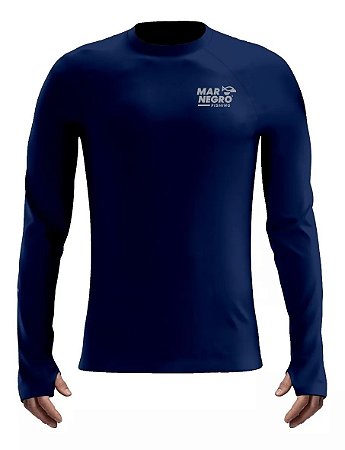 Camiseta Mar Negro Poliamida Basica c/ luvinha- G3 Mirante 30092