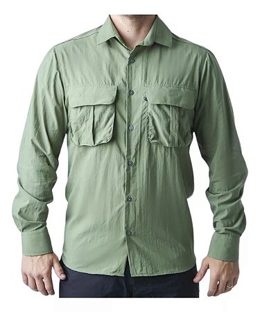 Camisa Mar Negro Classic Pro Musgo G1 30196