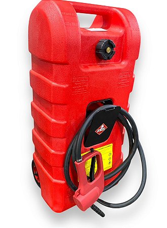 Tanque combustível 53 litros com roda, mangueira de abastecimento