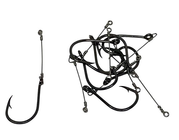 Anzol Marine Sports Chinu Black Encastoado N.9 com 10 un.