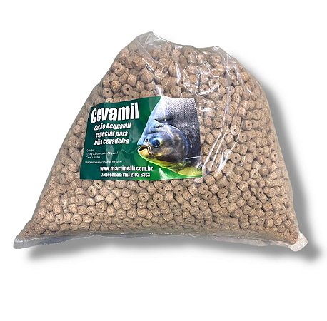 Pacote Cevamil Ração Para Pesqueiro Acquamil 4kg