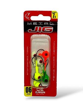 Isca Maruri Jig Metal 20740 7 g 4/0 c/ 6 unidades