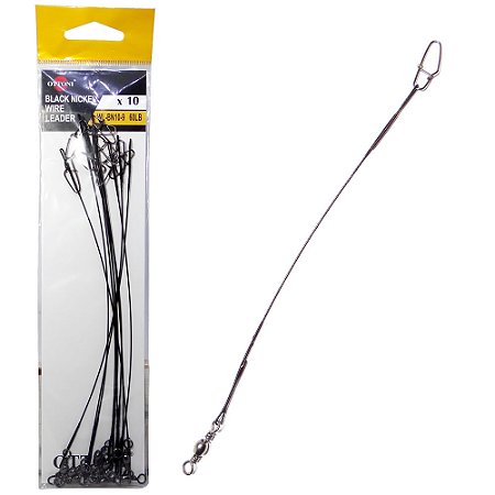 Chicote Leader Wl-bn10-9 Black 60lbs 10 Pç ( Preto )