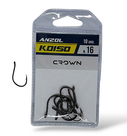 Anzol Crow Koiso Black 16 c/ 20 un.