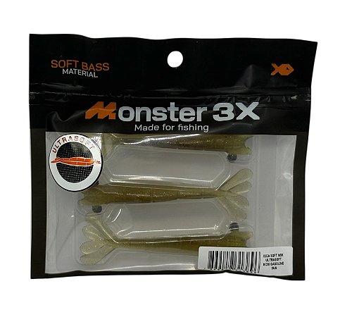Isca Soft M3X camarões ULTRA SOFT 9CM - GASOLINE 3UN