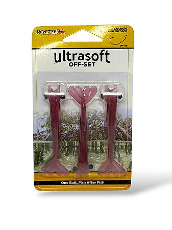 Isca Soft camarões Ultra Soft OFFSET 9CM - BEET 3UN
