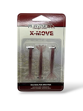 Isca Soft camarões X-MOVE 7CM - BEET 3UN