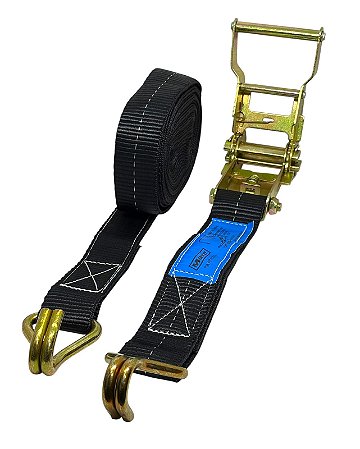 Conjunto Cinta e catraca 1500 Kg 35 mm X 6 m preto - unidade