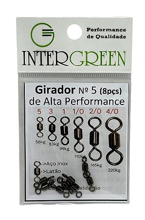 Girador Black Intergreen 5 (8pçs) Alta performance