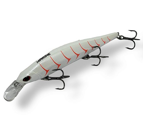 Isca artificial Marine Sports Predator Minnow  SR 115S 17g 115mm cor WOS74