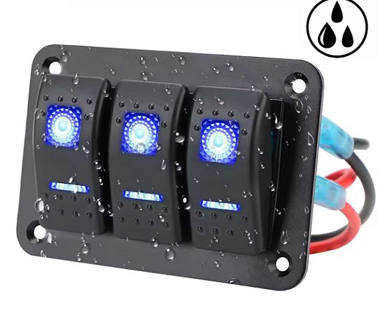 Painel elétrico 3 teclas