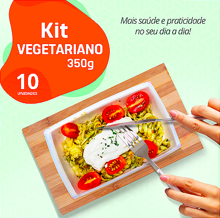 Kit Vegetariano - 10 Refeições - 350gr
