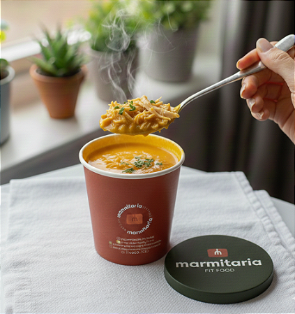 Sopa de Abóbora com Gengibre e Frango Desfiado - 360g