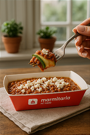 Lasanha de Abobrinha com molho a Bolonhesa - 200g ou 350g