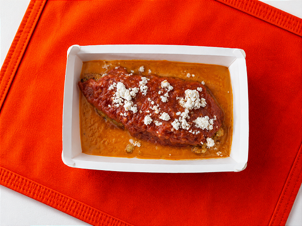 Parmegiana de Frango com Purê de Cenoura - 200g ou 350g