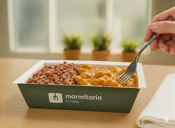 Strogonoff de Frango com Arroz 7 Grãos - 200g ou 350g