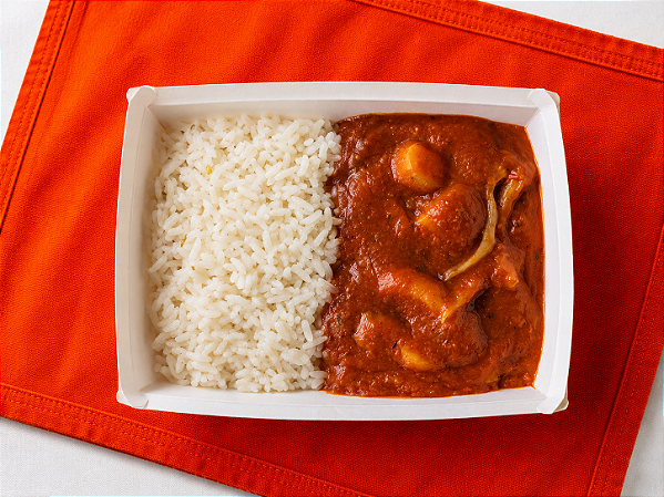 Strogonoff de Pupunha com Shimeji e Arroz Branco - 200g ou 350g