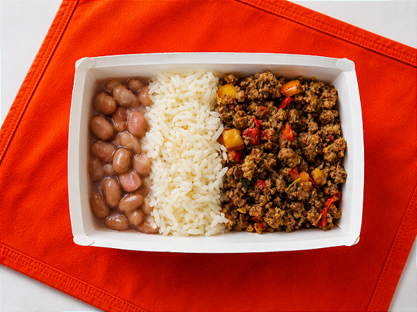 Patinho Moído, Arroz Branco e Feijão - 200g e 350g