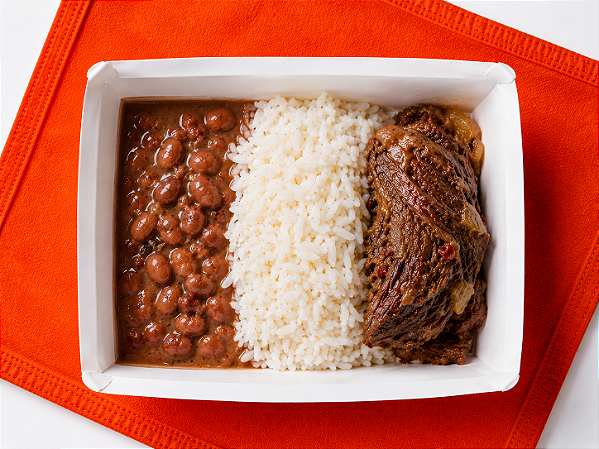 Fraldinha com Arroz Branco e Feijão - 200g ou 350g