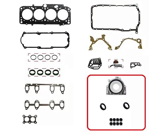 JOGO DE JUNTAS MOTOR VOLKSWAGEN GOLF SR AUDI A3 1.6 8V MTR AKL COMPLETO COM RETENTORES AÇO