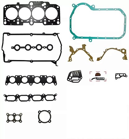 JOGO DE JUNTAS MOTOR VOLKSWAGEN PASSAT TURBO AUDI A4 A6 1.8 20V TURBO  COMPLETO SEM RETENTORES