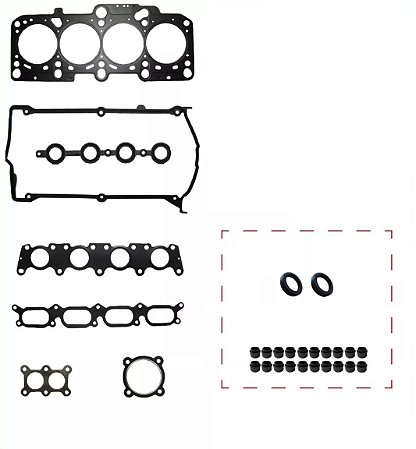 JOGO DE JUNTAS SUPERIOR VOLKSWAGEN PASSAT TURBO AUDI A4 A6 1.8 20V TURBO  COMPLETO COM RETENTORES
