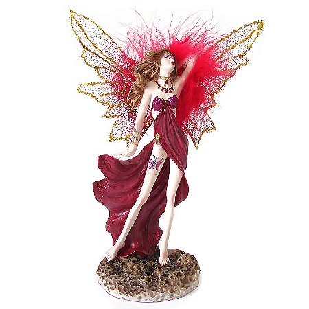 Fada Borboleta de Mesa 23cm - Marsala