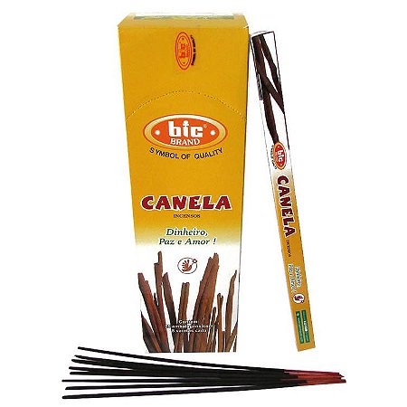 Incenso Indiano Bic Brand - Canela: Dinheiro, Paz e Amor