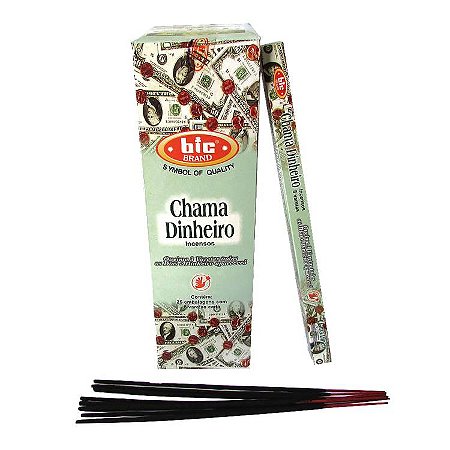 Incenso Indiano Bic Brand - Chama Dinheiro: Queime 3 Varetas Diariamente para Atrair Dinheiro