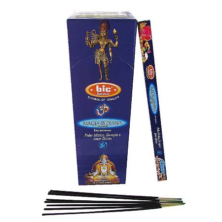 Incenso Indiano Bic Brand - Magia Indiana: Poder Místico, Devoção e Amor Divino