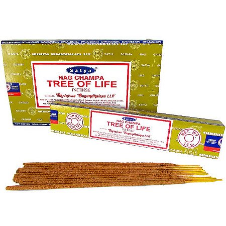 Incenso de Massala Satya Nag Champa - Tree of Life