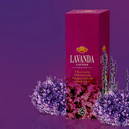 Incenso Indiano Sac - Lavanda: Boa Sorte e Harmonia