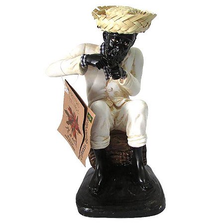 Estátua Preto Velho em Resina M 21cm - Camasi Guimarães