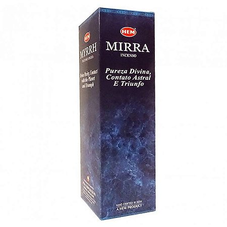 Incenso HEM Tradicional - Mirra: Pureza Divina, Contato Astral e Triunfo