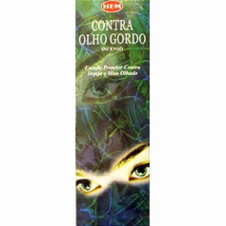 Incenso HEM Tradicional - Contra Olho Gordo: Ajuda a Remover a Suspeita e a Desconfiança