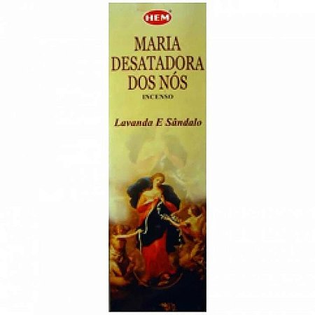 Incenso HEM Tradicional - Maria Desatadora de Nós: Atrai Oportunidades e Proteção