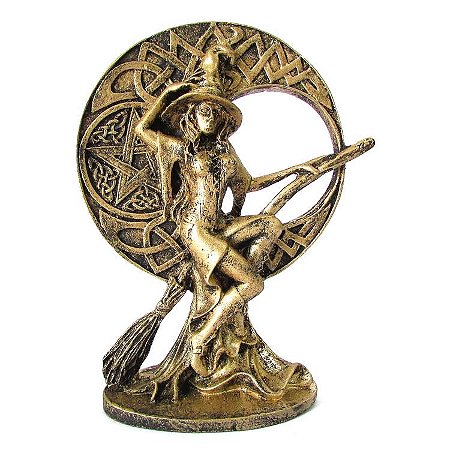 Bruxa da Lua 16cm - Dourado