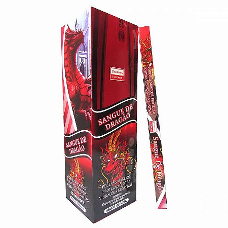 Incenso Darshan Tradicional Indiano - Sangue de Dragão: Poderes Mágicos, Proteção Contra Vibrações Negativas