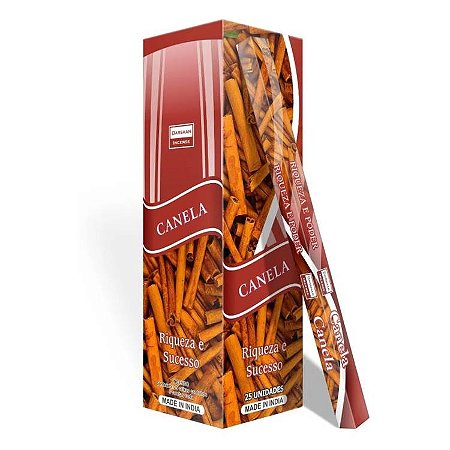 Incenso Darshan Tradicional Indiano - Canela: Riqueza, Sucesso