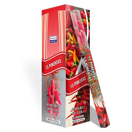 Incenso Darshan Tradicional Indiano - 13 Pimentas: Poderes de Cura