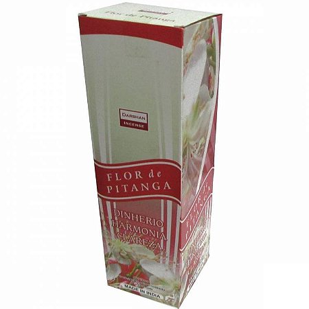 Incenso Darshan Tradicional Indiano - Flor de Pitanga: Dinheiro, Harmonia, Clareza