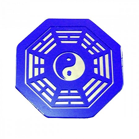 Baguá Espelho Adesivado P 7cm - Azul