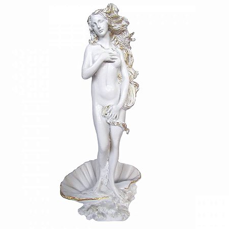 Estátua Deusa Afrodite 28cm - Branca