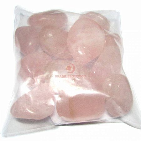 Pedra Rolada Quartzo Rosa - Pacote com 250g
